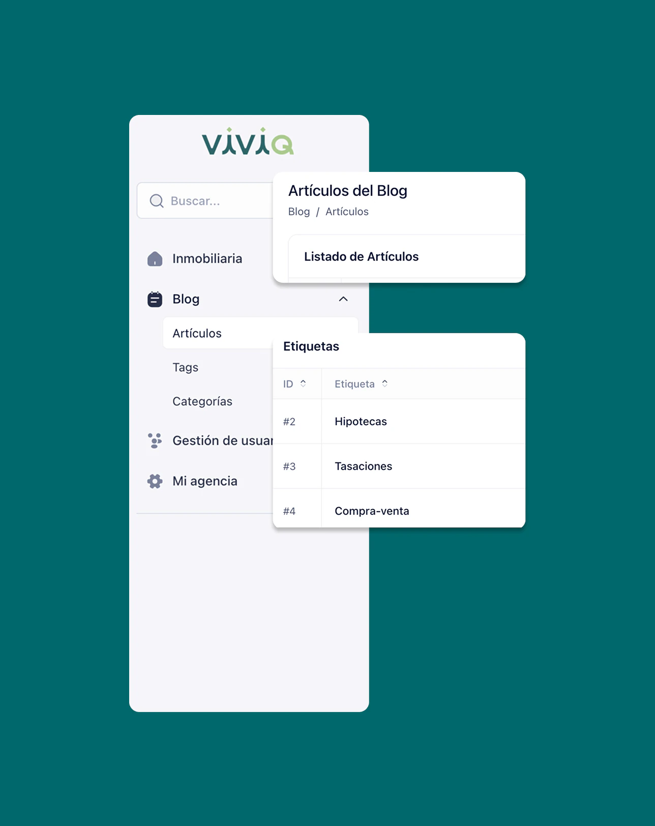 Gestión del blog en Viviq: artículos y etiquetas